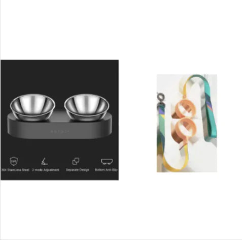 Adjustable Elevated Pet Feeding Bowls