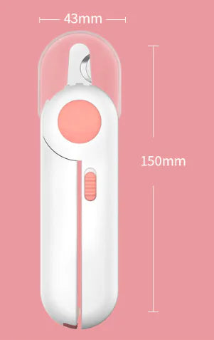 Cat and Dog Nail Clippers with LED Light