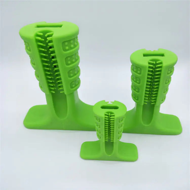 Dog Toothbrush and Rubber Molar Cleaning Toy