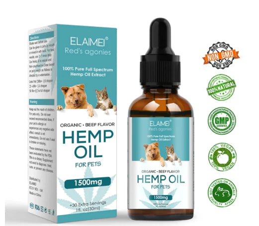 Pet Hemp Oil, Hemp Seed Oil for Dog Coat Care