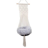 Bohemian Cat Swing Pet Bed with Handmade Lace Design