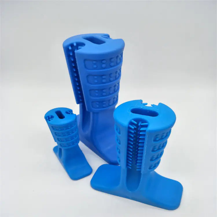 Dog Toothbrush and Rubber Molar Cleaning Toy